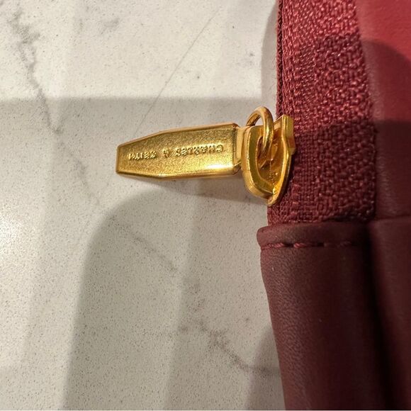 Charles & Keith Burgundy Tablet Case - Picture 4 of 8